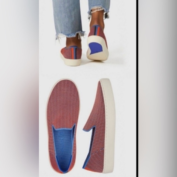 Rothy's Shoes - Rothy's Tangerine Triple Stitch Slip on Sneaker Retired Shoes, Sz 9